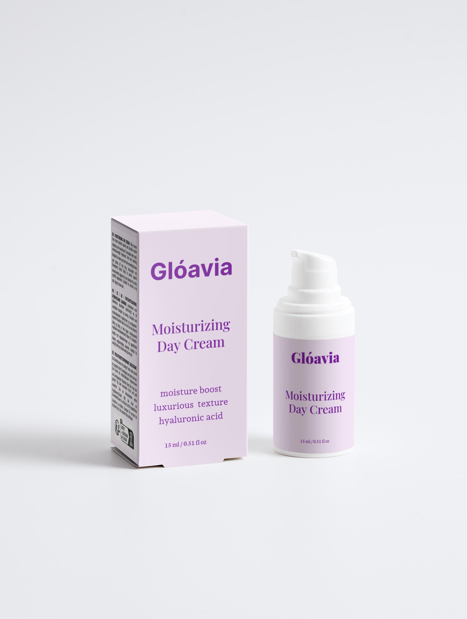 Moisturizing Day Cream with Hyaluronic Acid | Glóavia Skincare