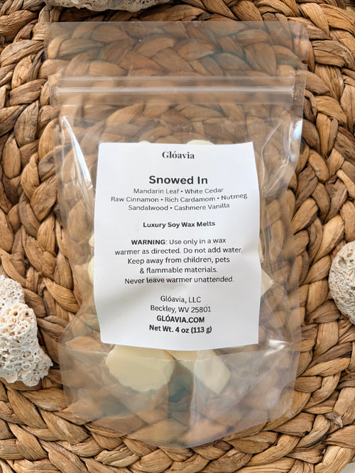 Snowed In | Wax Melts | Mandarin Leaf, White Cedar, Raw Cinnamon