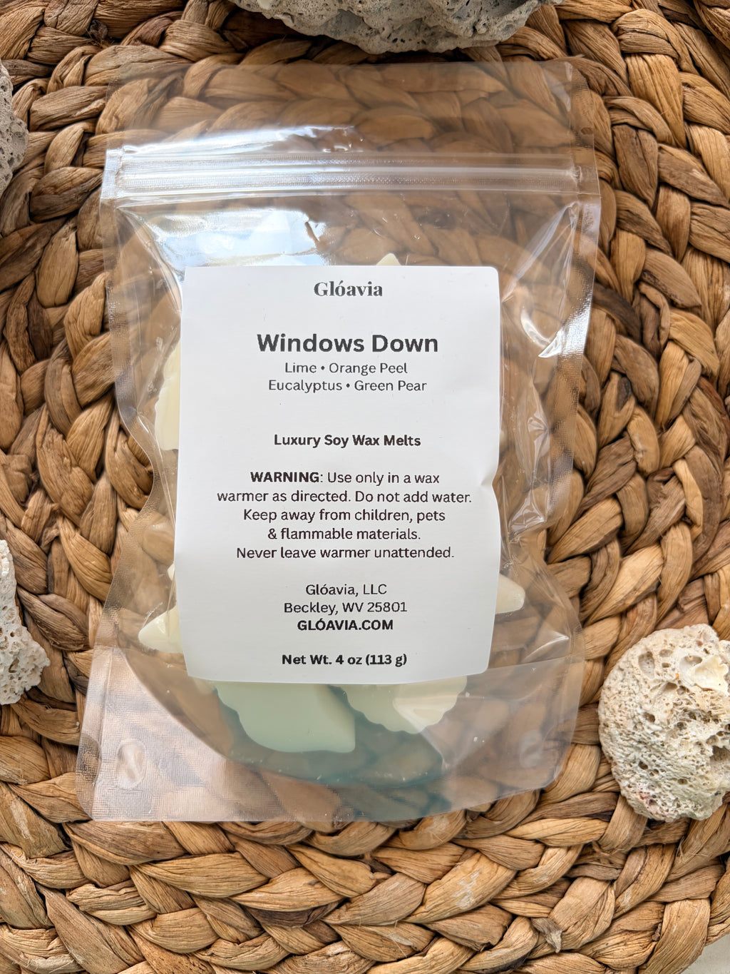 Windows Down | Wax Melts | Lime, Orange Peel, Eucalyptus, Green Pear