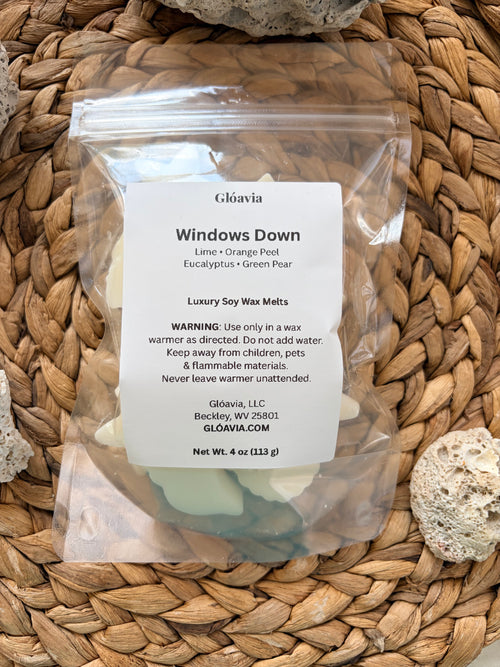 Windows Down | Wax Melts | Lime, Orange Peel, Eucalyptus, Green Pear