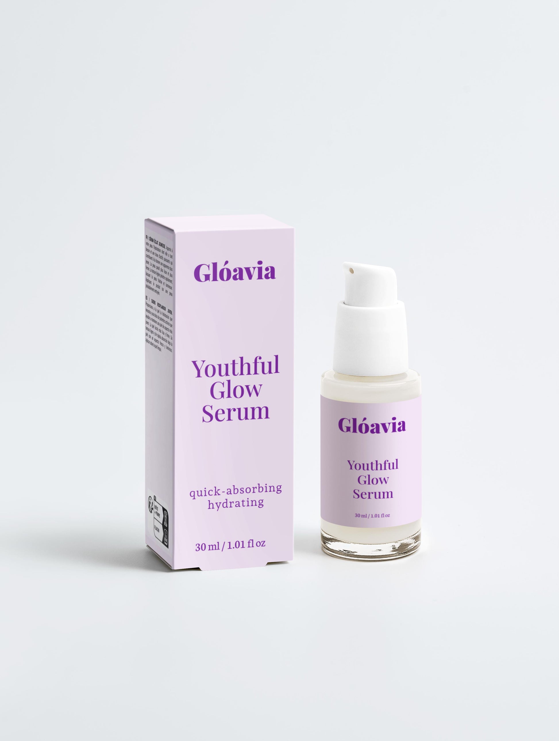 Youthful Glow Face Serum with Hyaluronic Acid | Glóavia