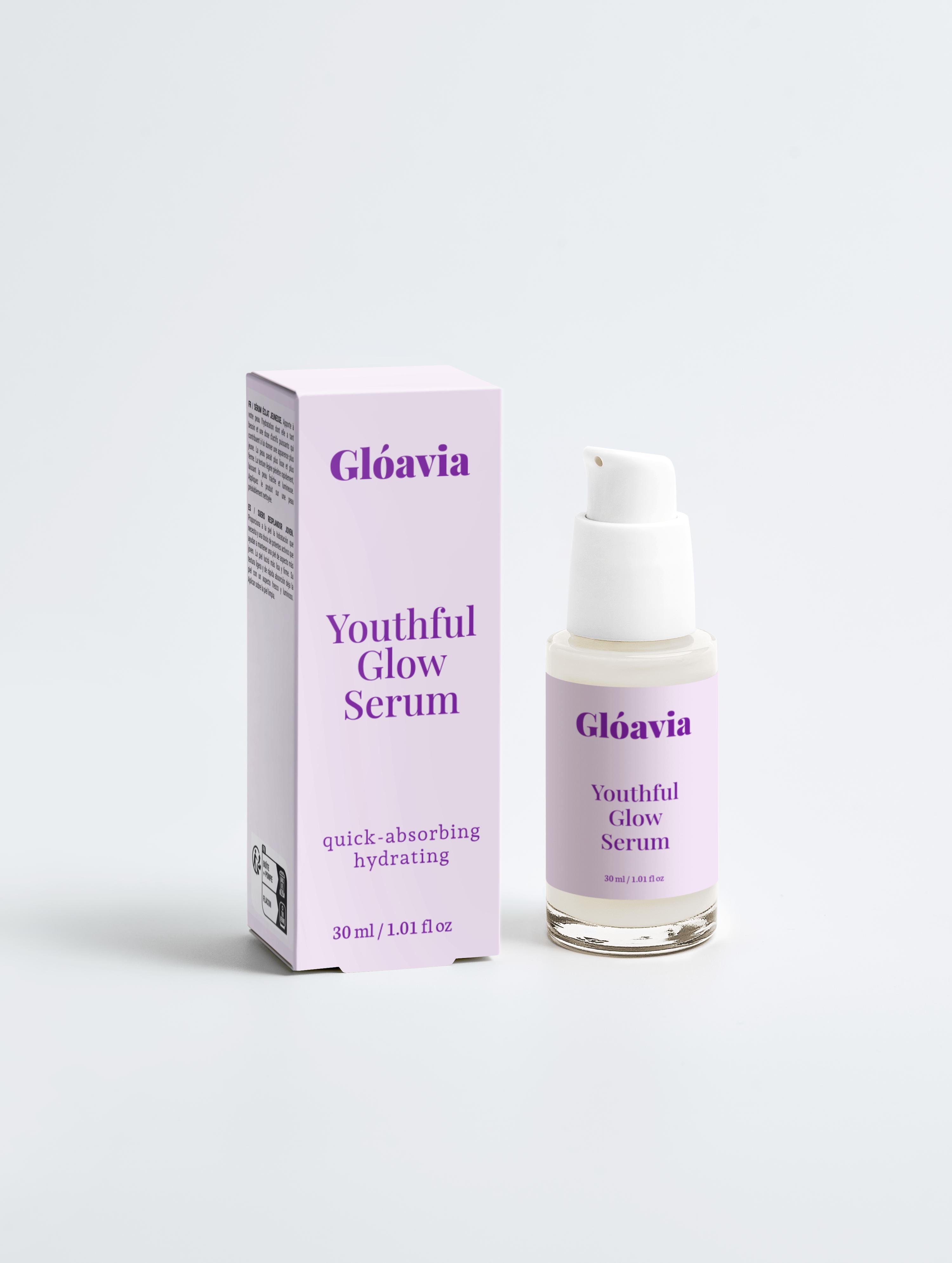 Youthful Glow Face Serum with Hyaluronic Acid | Glóavia