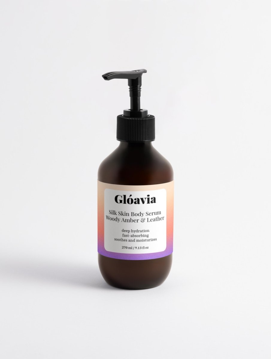 Silk Skin Body Serum, Woody Amber & Leather - Gloavia